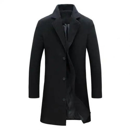 Heren Wollen Jas Warm voor Herfst en Winter