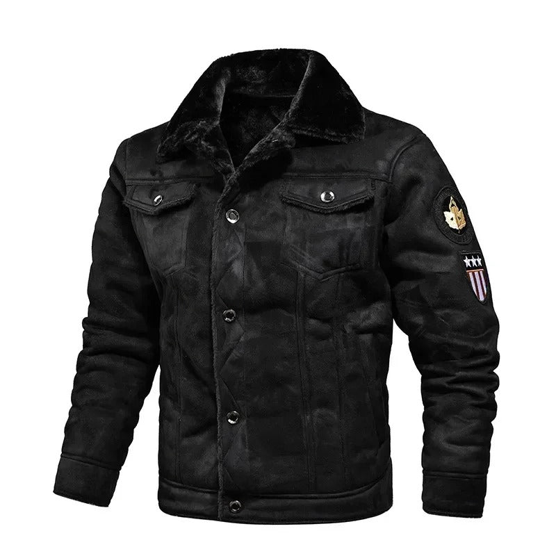 Leren Jas Oversized Luxe met Fluwelen Voering