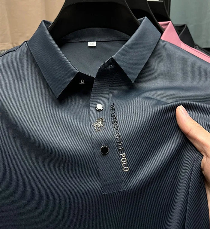 Heren Kreukvrije Polo – Comfortabele Stretch Polo T-Shirt