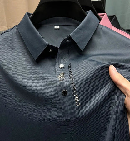 Heren Kreukvrije Polo – Comfortabele Stretch Polo T-Shirt