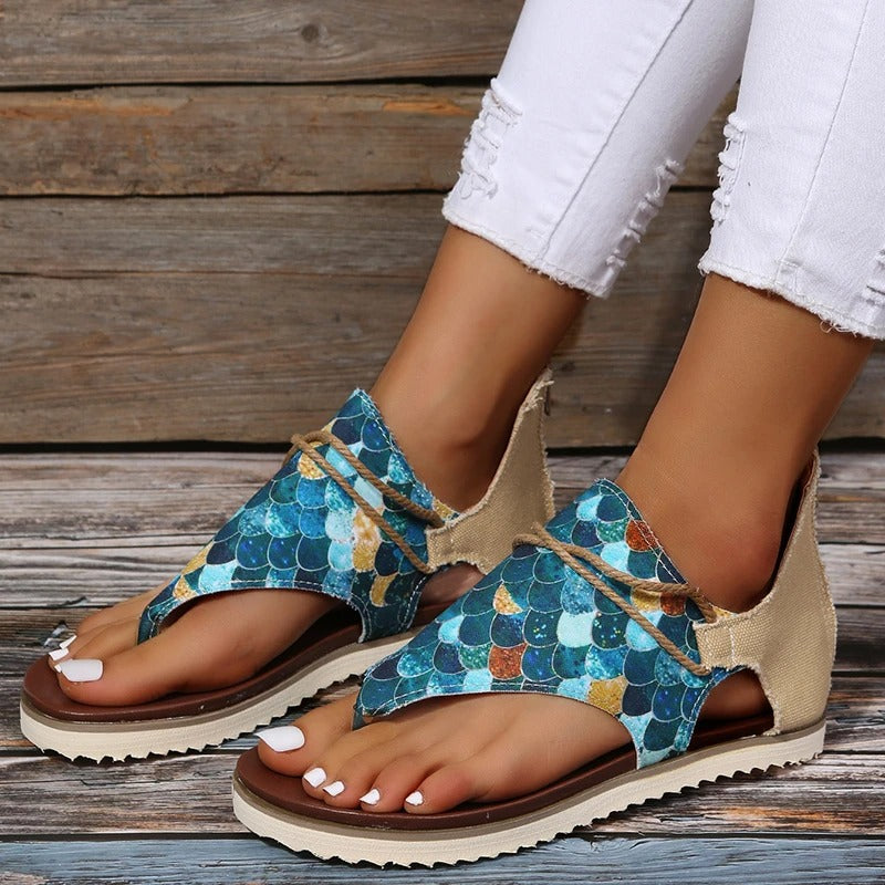 Sandalen Bedrukt Leer Comfortabel Zomer - Mode Vibes
