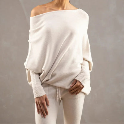 Dames Trui Off-Shoulder Trendy Casual