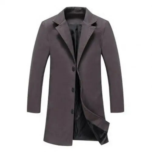 Heren Wollen Jas Warm voor Herfst en Winter