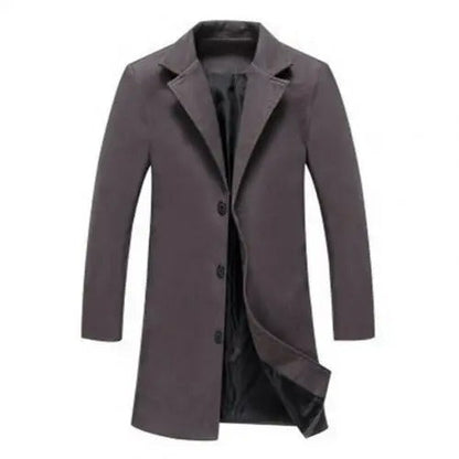 Heren Wollen Jas Warm voor Herfst en Winter