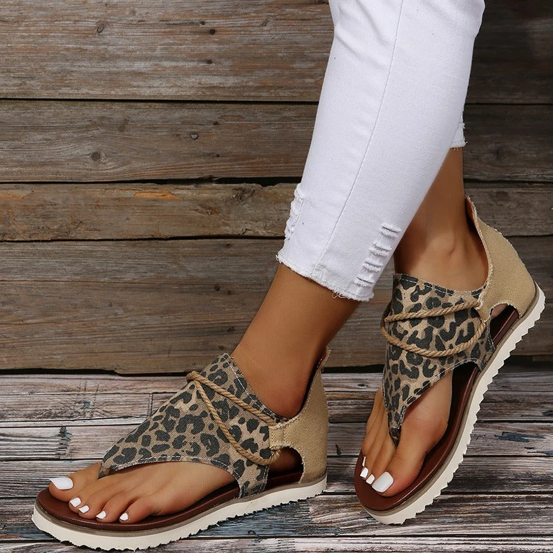 Sandalen Bedrukt Leer Comfortabel Zomer