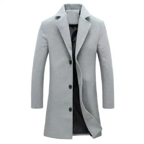 Heren Wollen Jas Warm voor Herfst en Winter