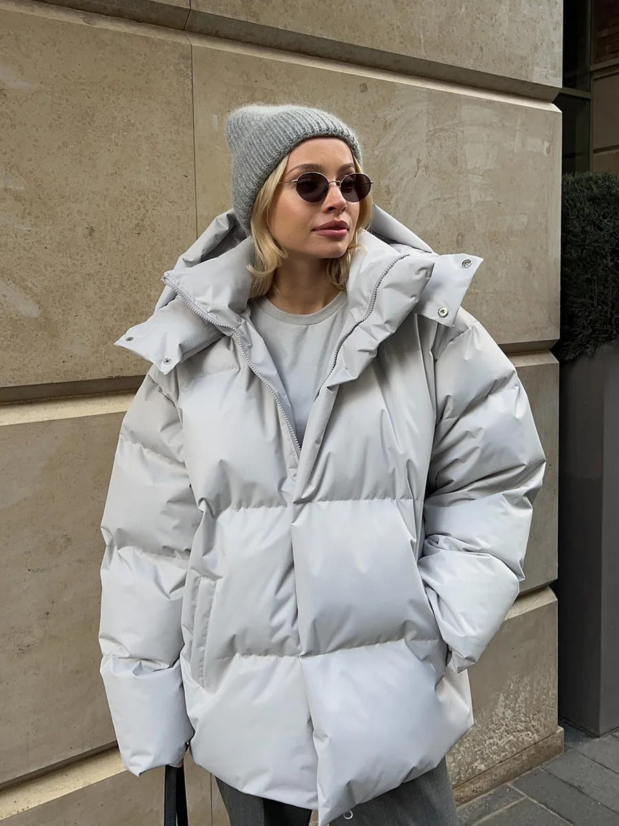 Dikke Puffer Jas voor Vrouwen Oversized Warm