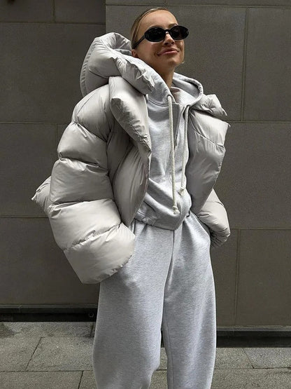 Dikke Puffer Jas voor Vrouwen Oversized Warm