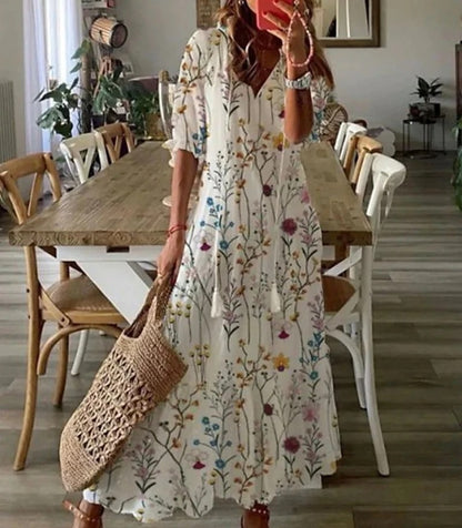 Dames Boho Zomerjurk Losse Pasvorm