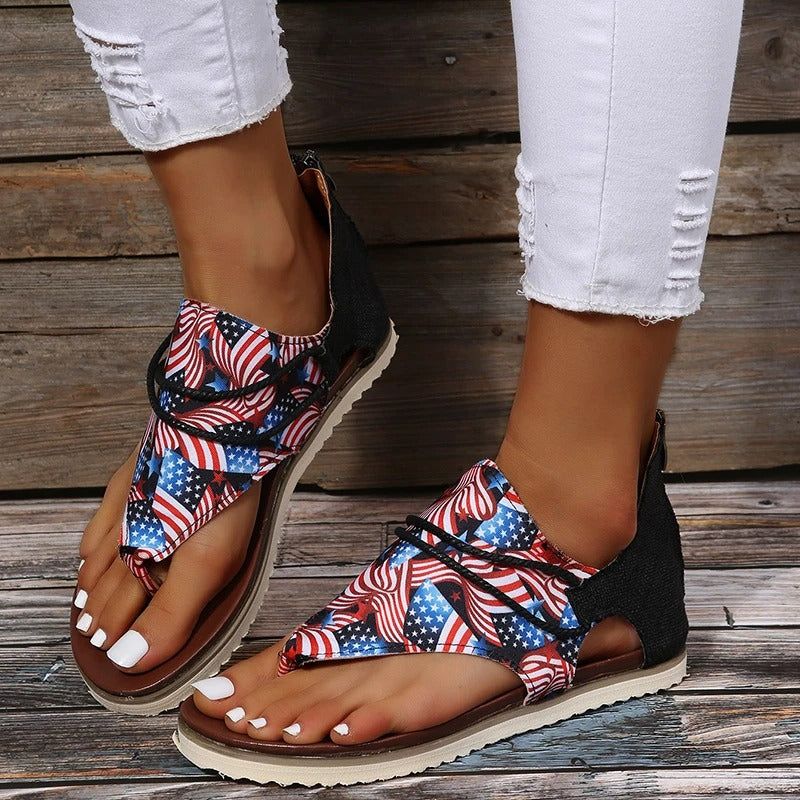 Sandalen Bedrukt Leer Comfortabel Zomer