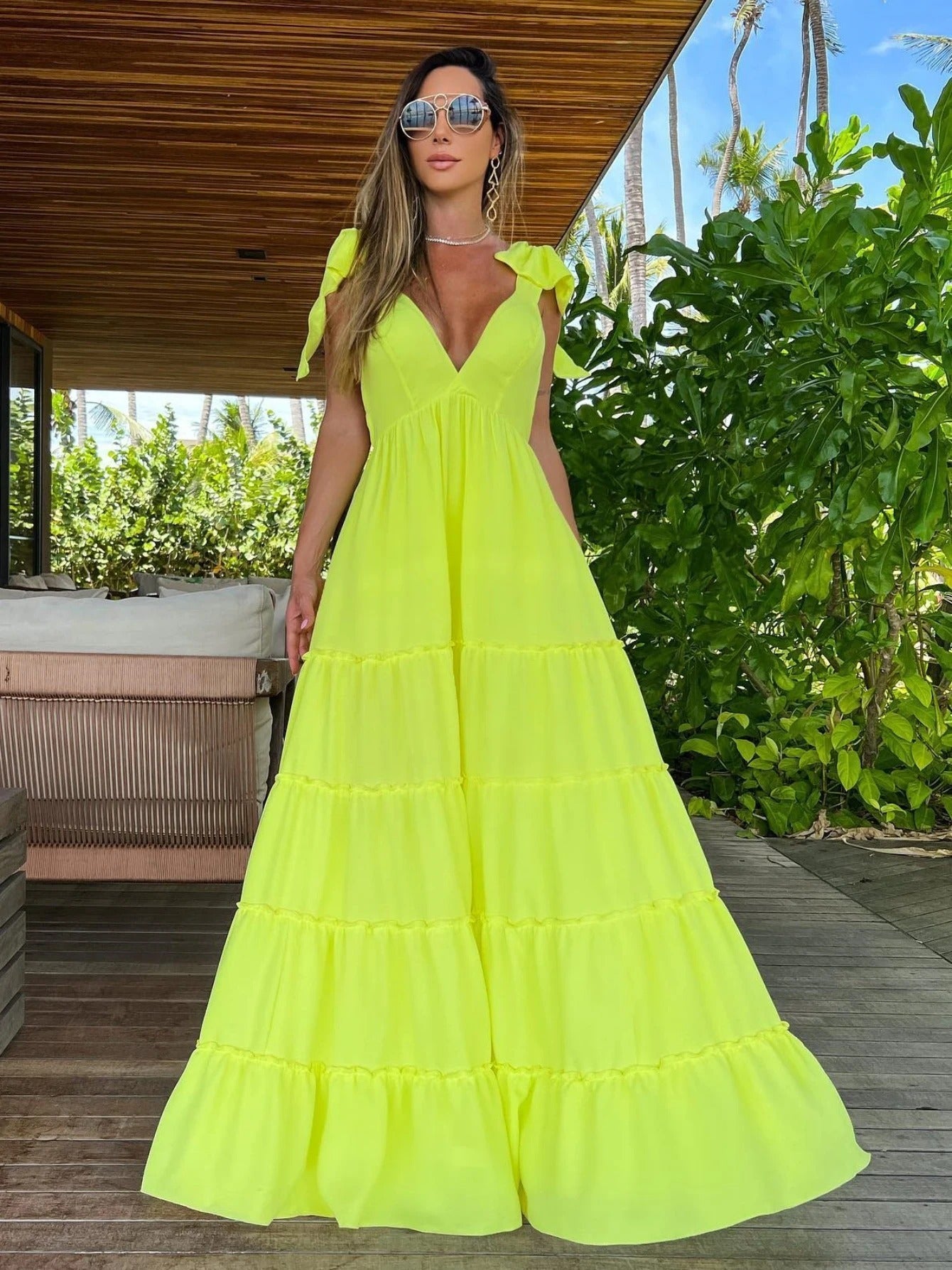 Lange Jurk Stijlvol Elegante Zomerjurk - Mode Vibes