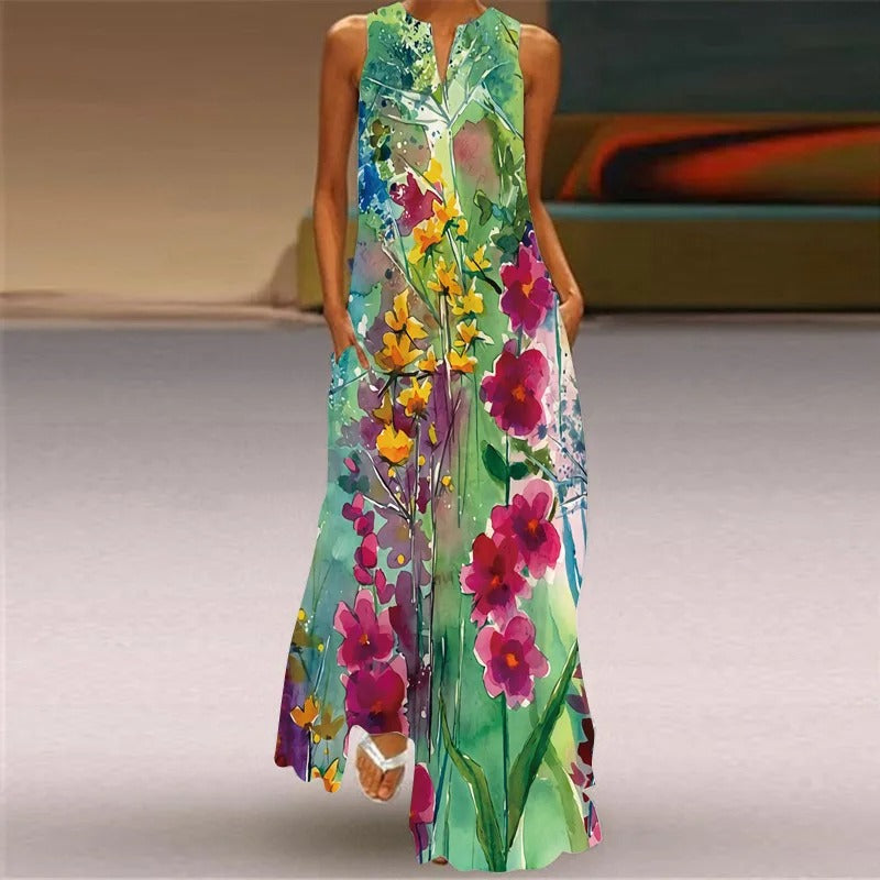 Kleed Retro Opdruk Vintage Stijl