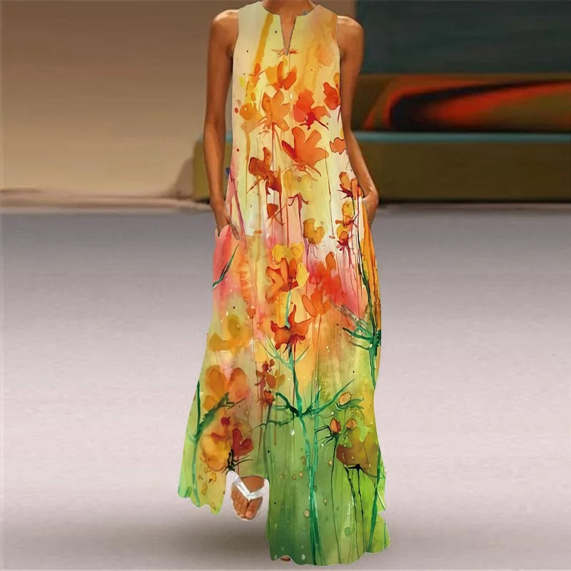 Retro Kleed met Leuke Opdruk voor Vrouwen - Mode Vibes