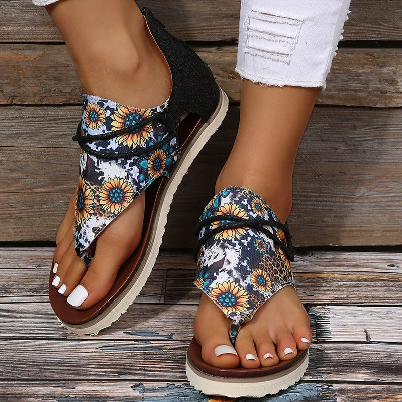 Sandalen Bedrukt Leer Comfortabel Zomer