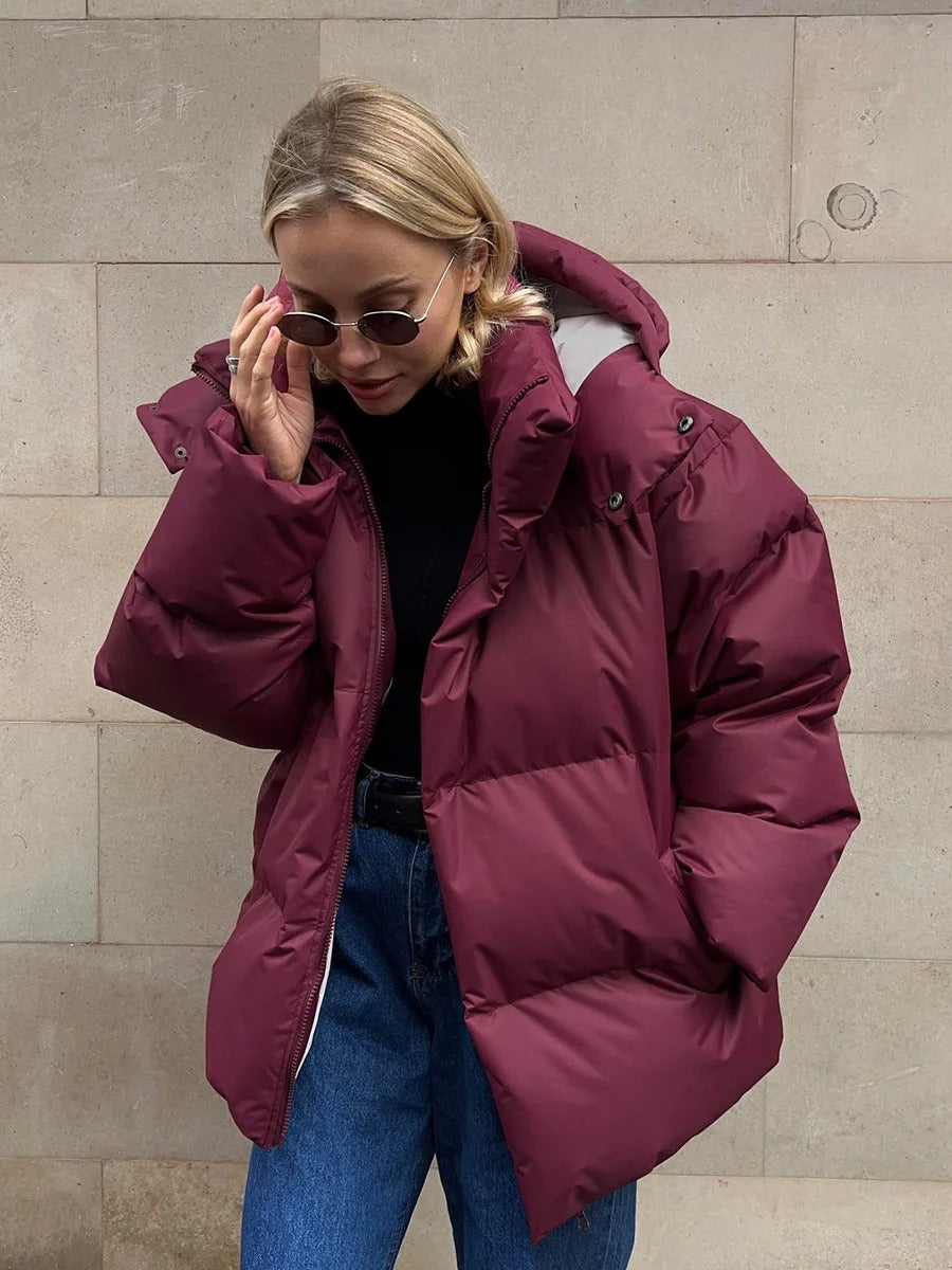 Dikke Puffer Jas voor Vrouwen Oversized Warm - Mode Vibes