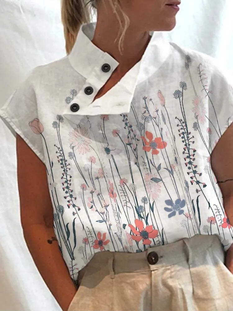 Vrolijke Zomer Shirt Korte Mouwen met Leuke Print - Mode Vibes