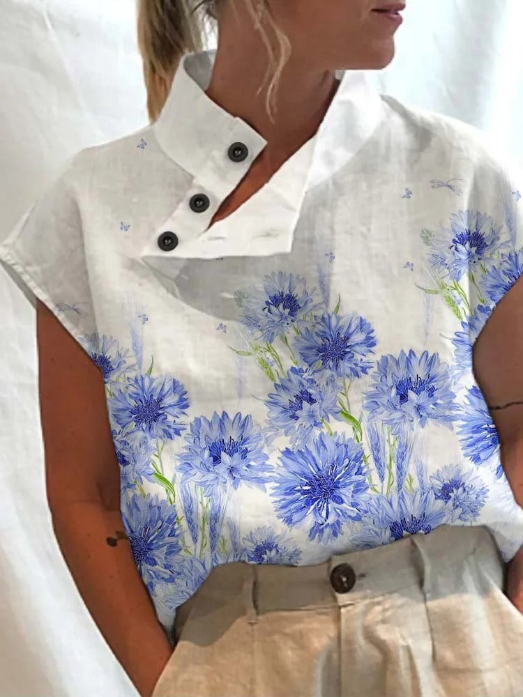 Vrolijke Zomer Shirt Korte Mouwen met Leuke Print