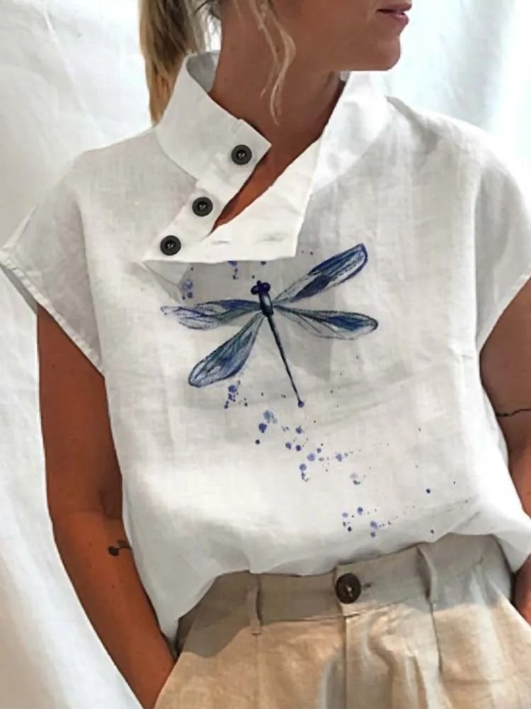 Vrolijke Zomer Shirt Korte Mouwen met Leuke Print