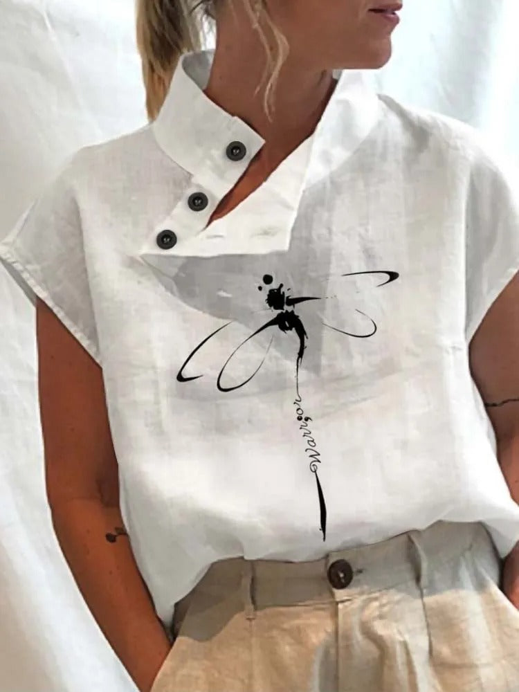 Vrolijke Zomer Shirt Korte Mouwen met Leuke Print