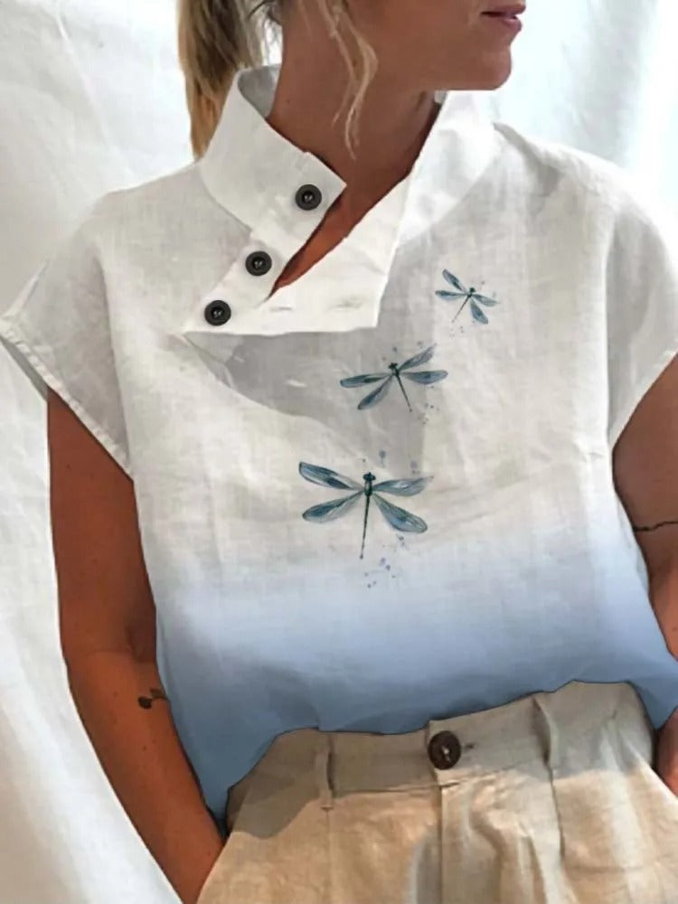 Vrolijke Zomer Shirt Korte Mouwen met Leuke Print