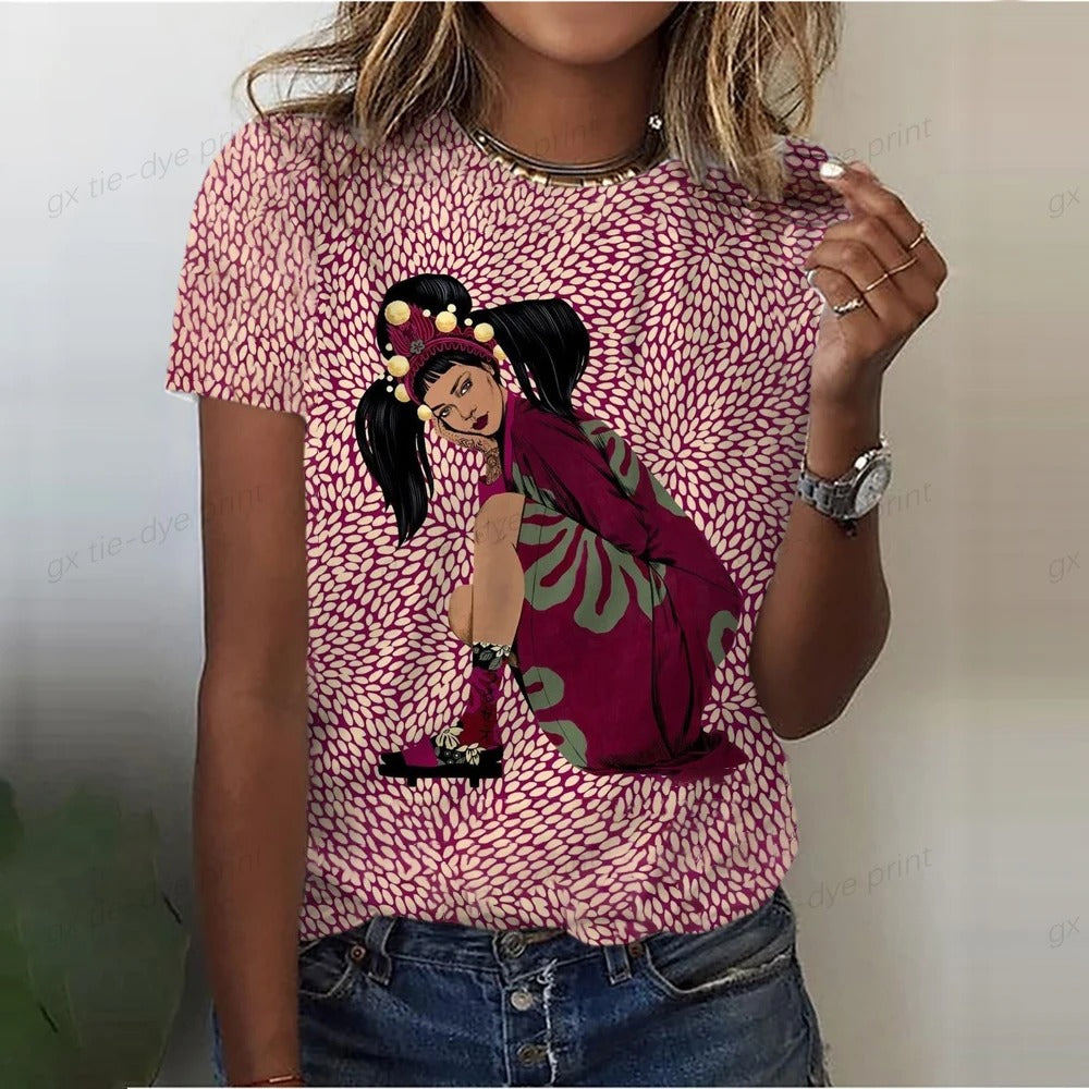 Dames T-Shirt Elaine Korte Mouw Casual