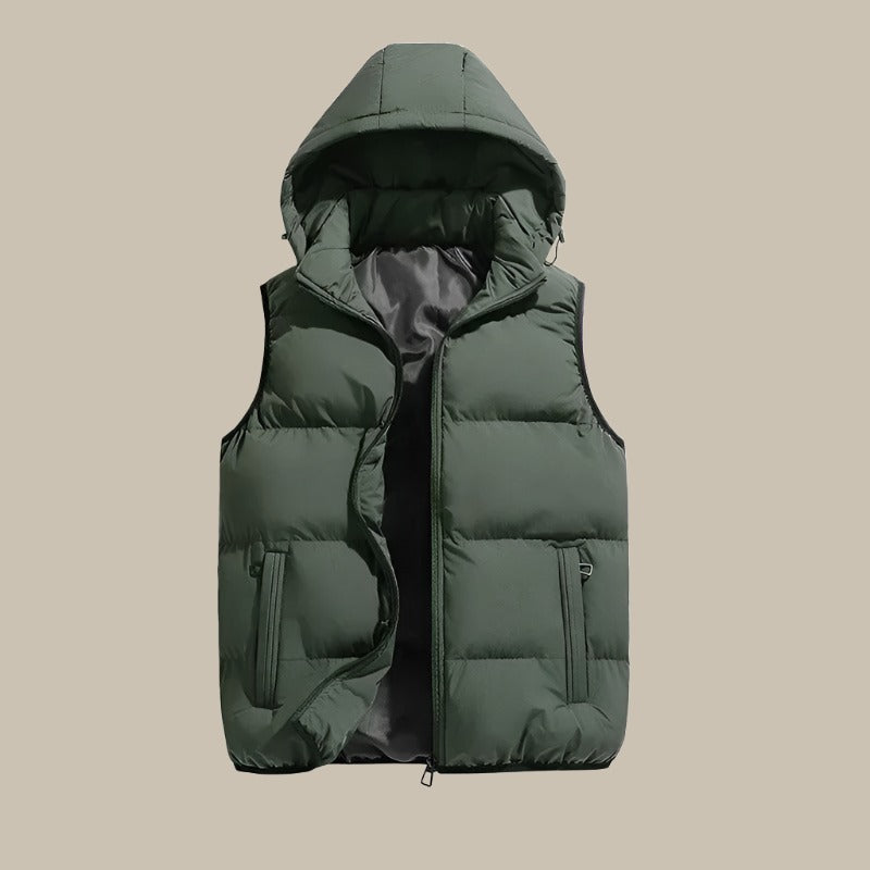 Modieuze Heren Bodywarmer met Capuchon – Comfortabel & Praktisch