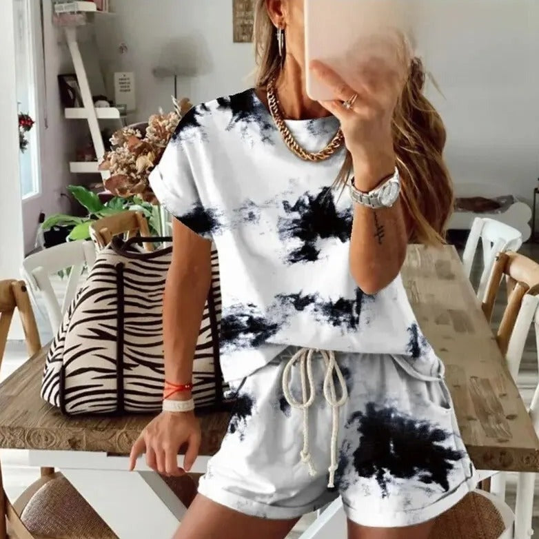 Tie Dye Outfit Set 2-Delig voor Vrouwen - Mode Vibes