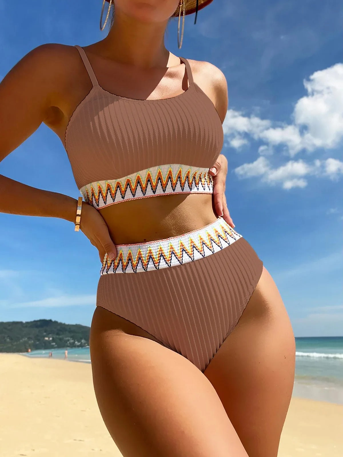 Bikini Badpak Hoge Taille voor Vrouw