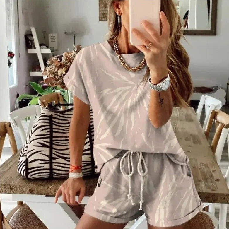 Tie Dye Outfit Set 2-Delig voor Vrouwen