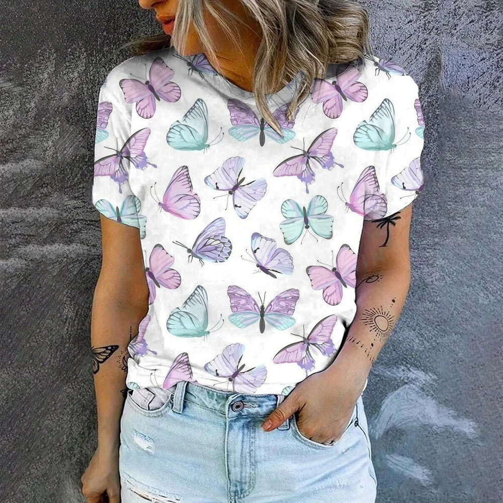 Damestop Korte Mouwen Zomerse Look - Mode Vibes