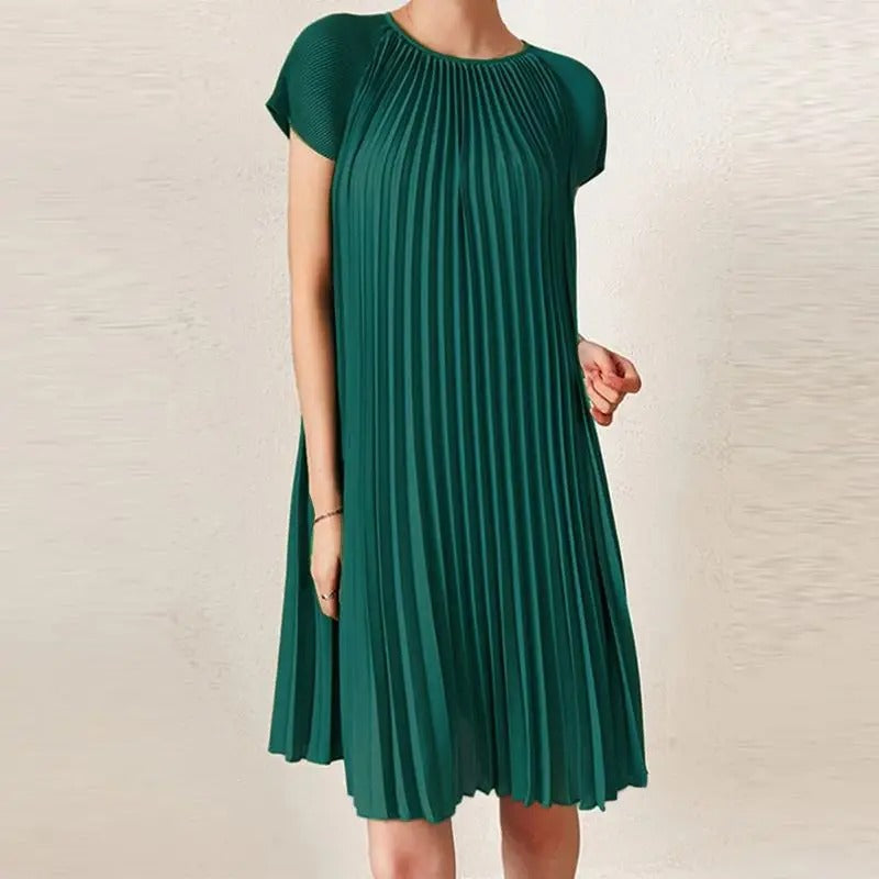 Elegante Jurk met Plooien voor Vrouw