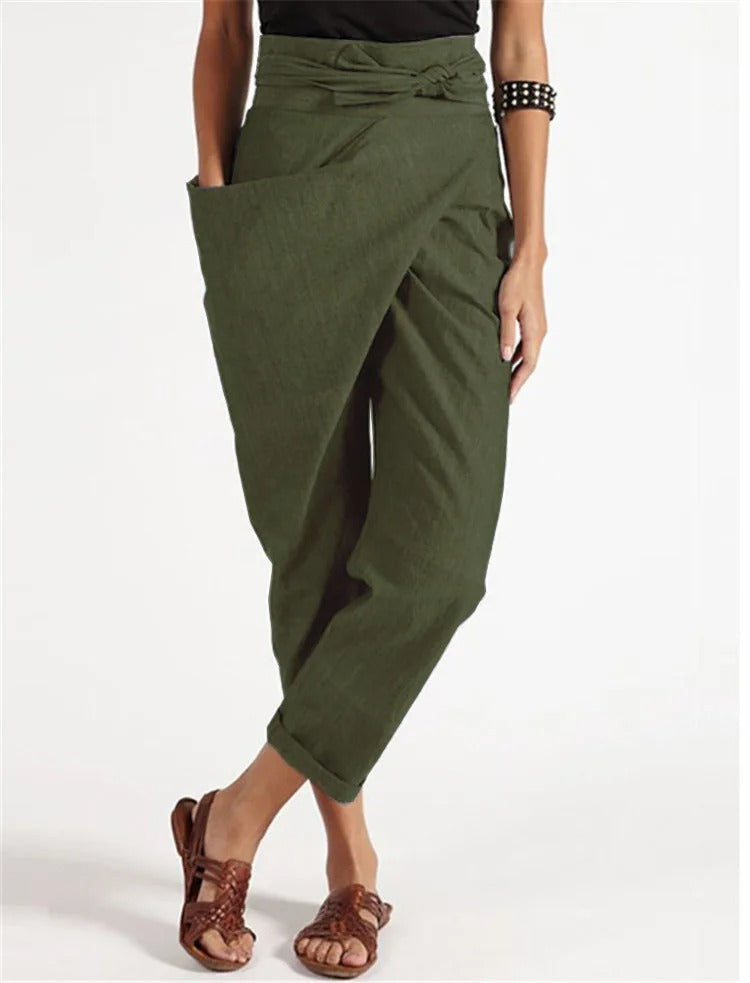 Asymmetrische Broek Casual Damesmode