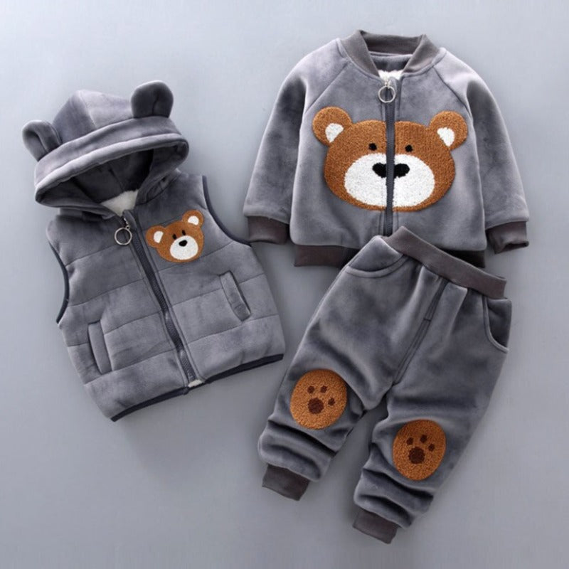 Kledingset Baby Jongen 3-delig Warme Winteroutfit