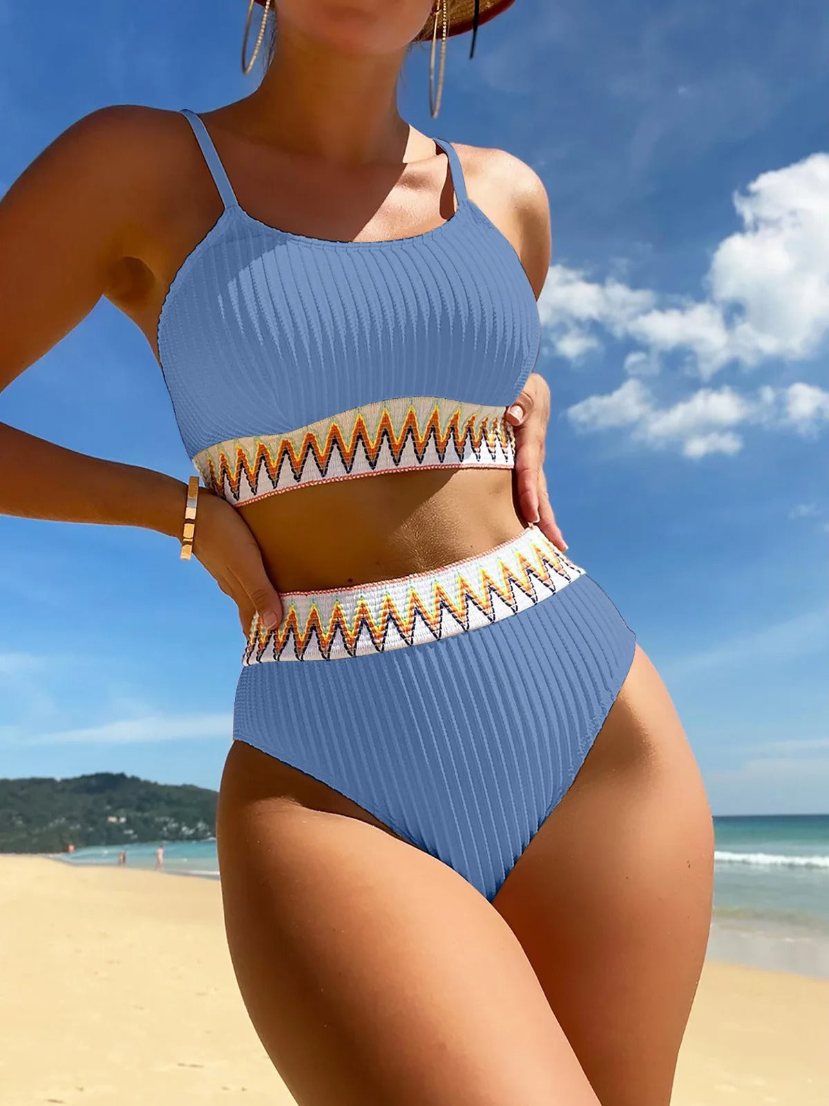 Bikini Badpak Hoge Taille voor Vrouw