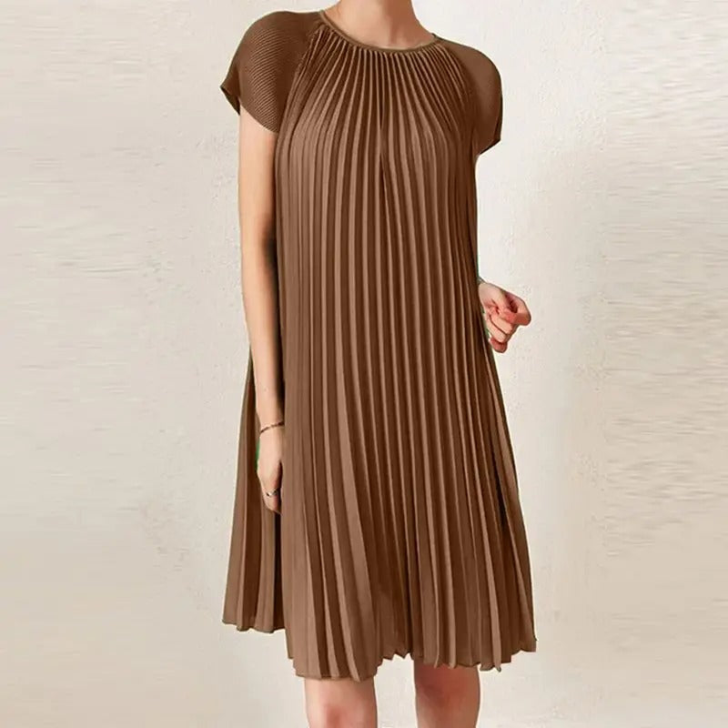 Elegante Jurk met Plooien voor Vrouw