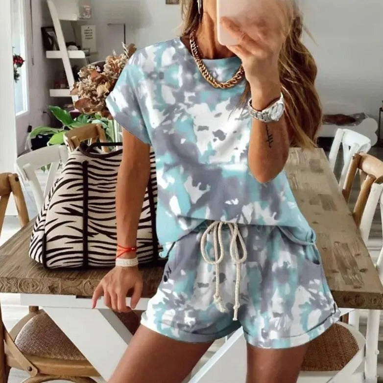 Tie Dye Outfit Set 2-Delig voor Vrouwen