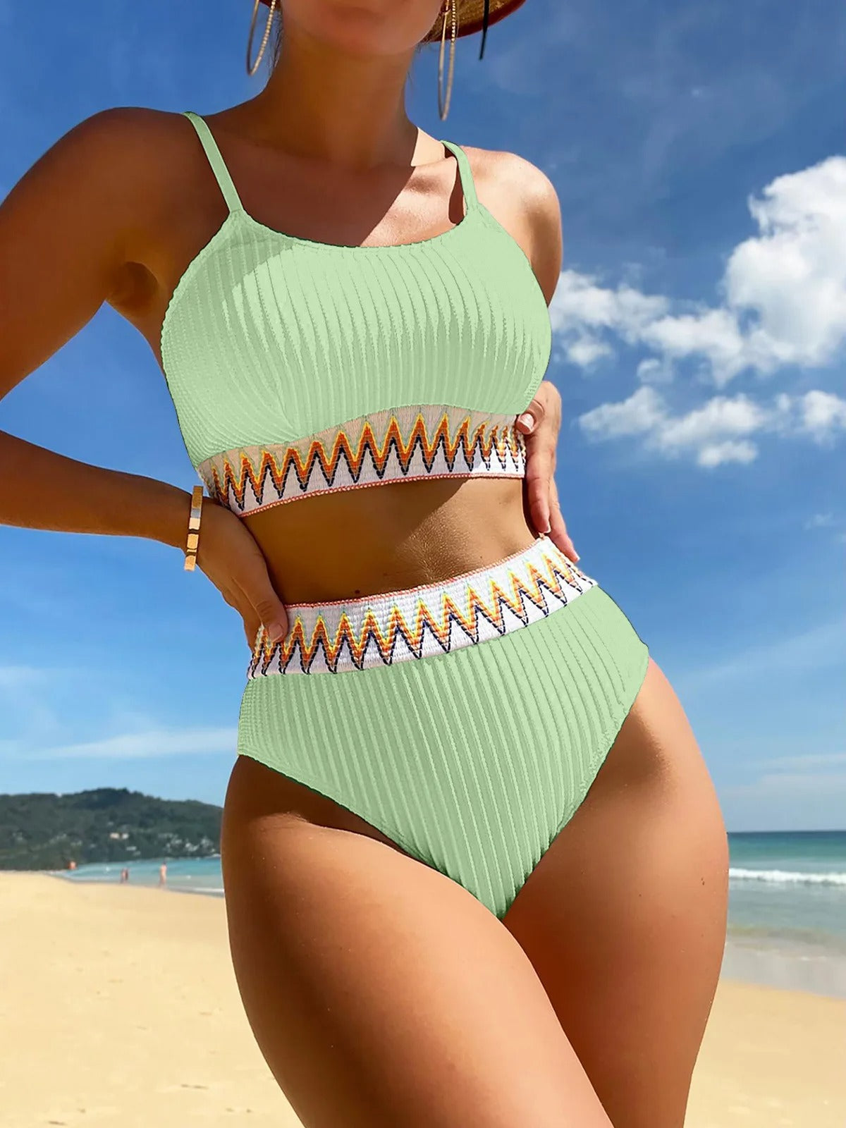 Bikini Badpak Hoge Taille voor Vrouw