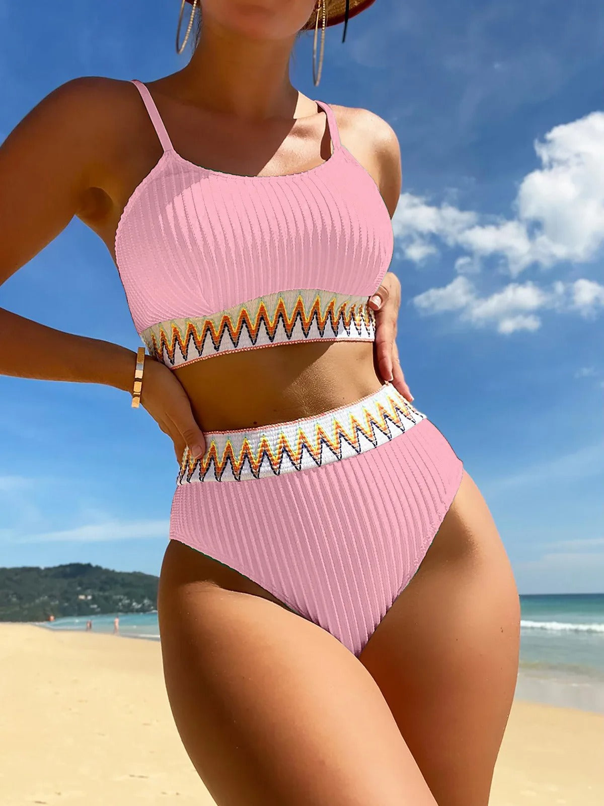 Bikini Badpak Hoge Taille voor Vrouw