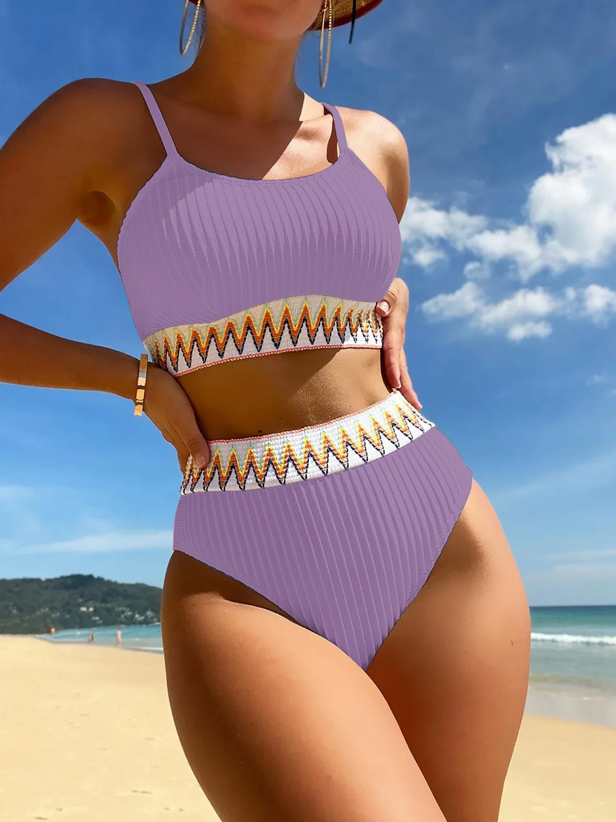 Bikini Badpak Hoge Taille voor Vrouw