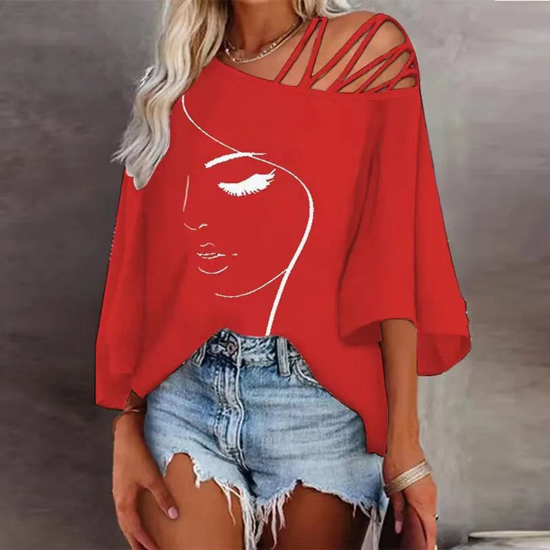Dames Shirt Bedrukt met Leuke Ontwerp