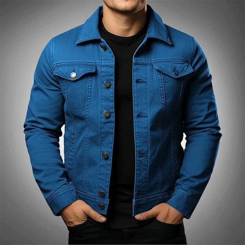 Heren Spijkerjack Trendy Blauw denim