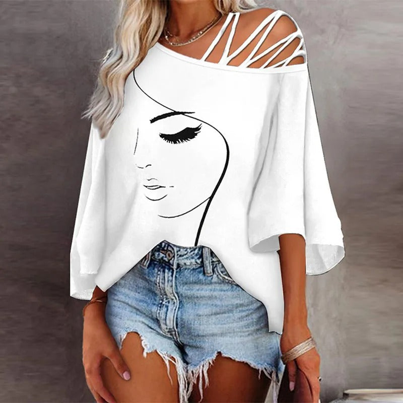 Dames Shirt Bedrukt met Leuke Ontwerp