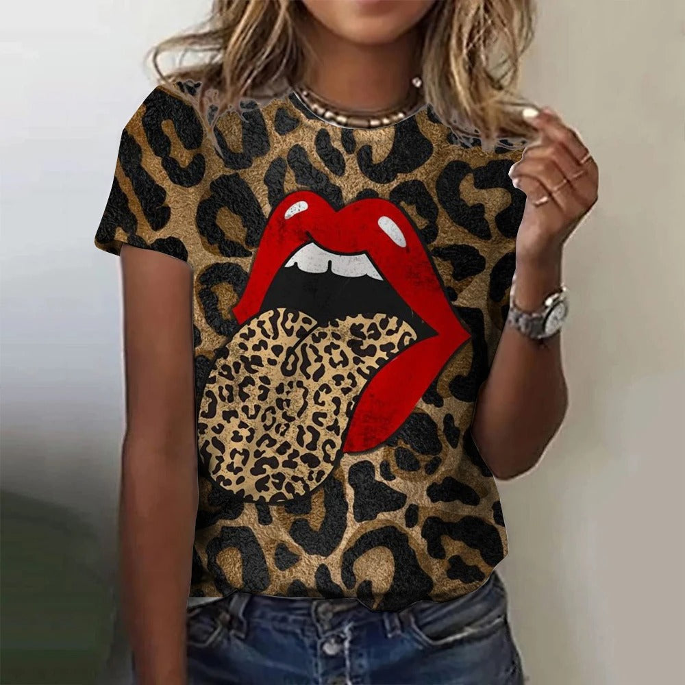 Dames T-shirt Korte Mouwen Zomerse Stijl