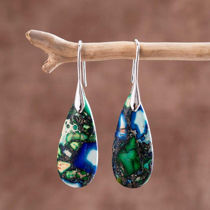 Oorbellen Traanvormig Natuursteen Sieraden