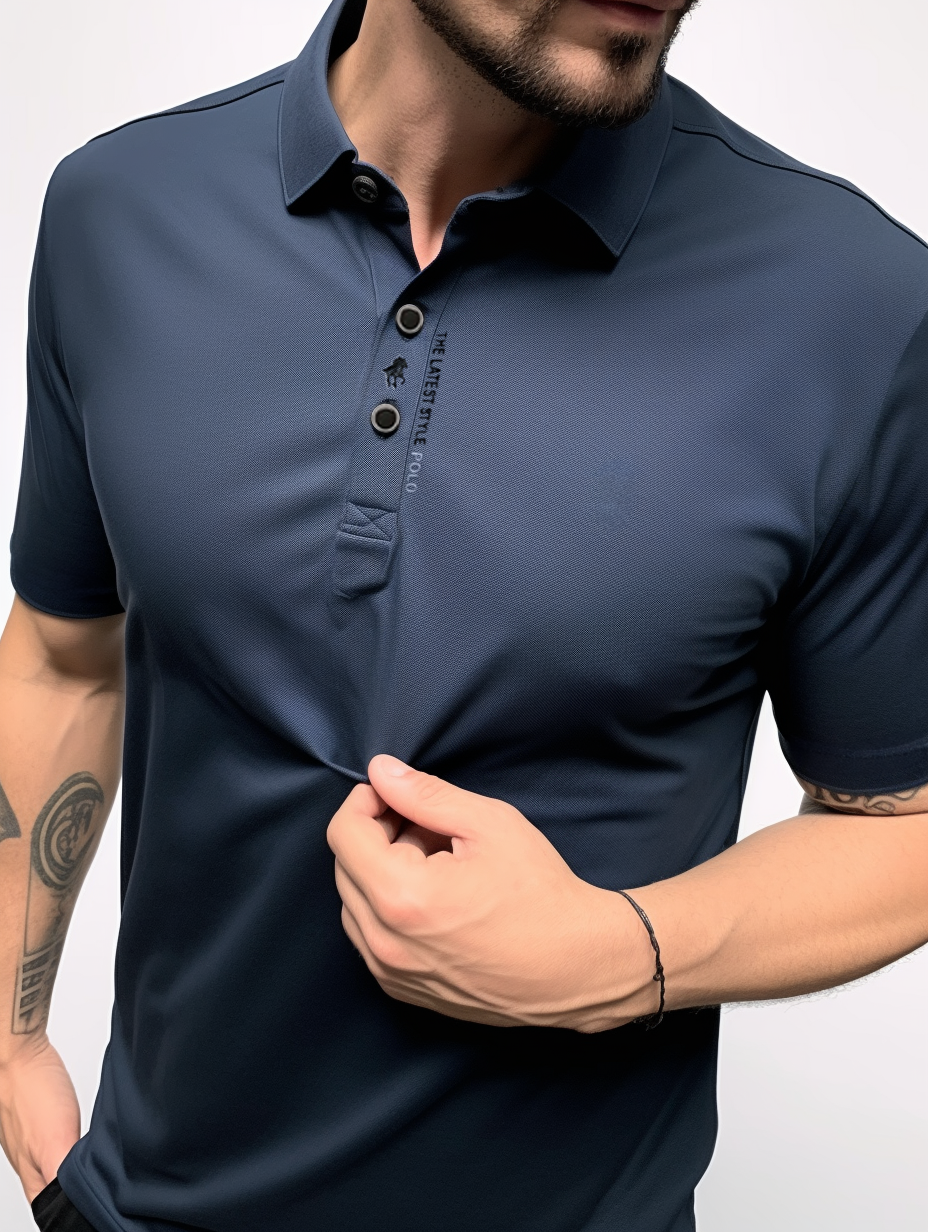 Heren Kreukvrije Polo – Comfortabele Stretch Polo T-Shirt