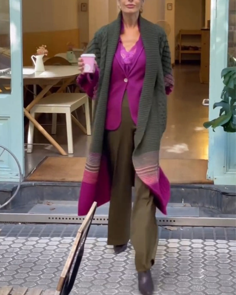 Kleurrijke Vest met Lantaarnmouwen voor Dames - Mode Vibes