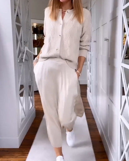 Vest met knopen in een effen kleur in de kleur Beige voor dames in stijl ideaal voor de herfst.