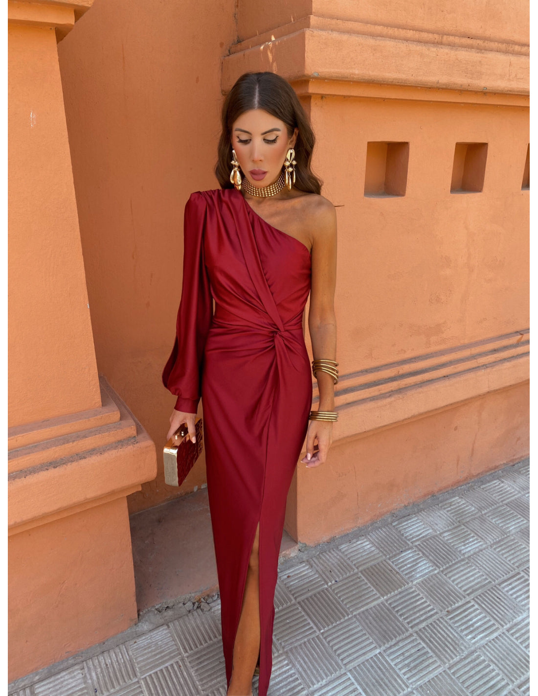 Dames Lange Jurk Lichtgewicht Elegant Zomeravondstijl