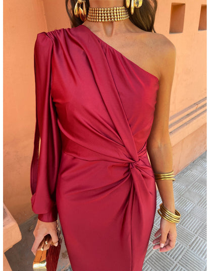 Dames Lange Jurk Lichtgewicht Elegant Zomeravondstijl