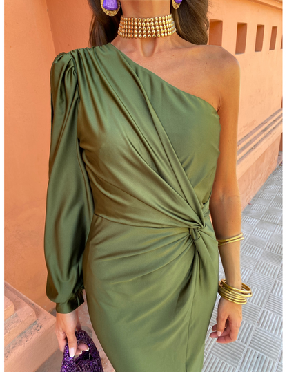 Dames Lange Jurk Lichtgewicht Elegant Zomeravondstijl